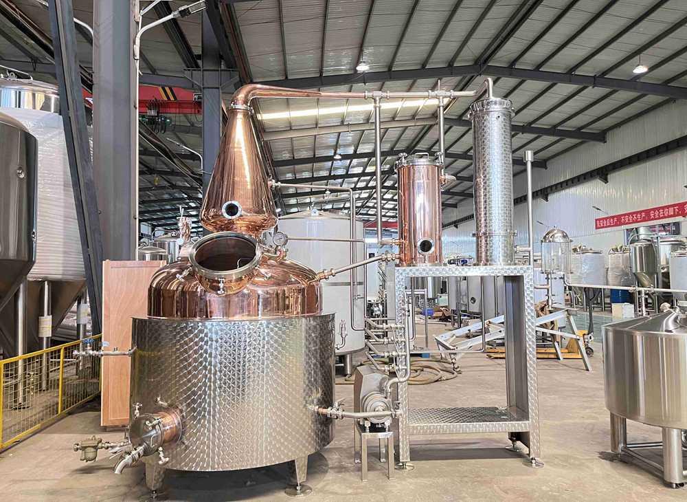 Distiller,distillation equipment,copper equipment,distillation,brewery, beer equipment, beverage equipment, Brewing equipment,Lyne arm